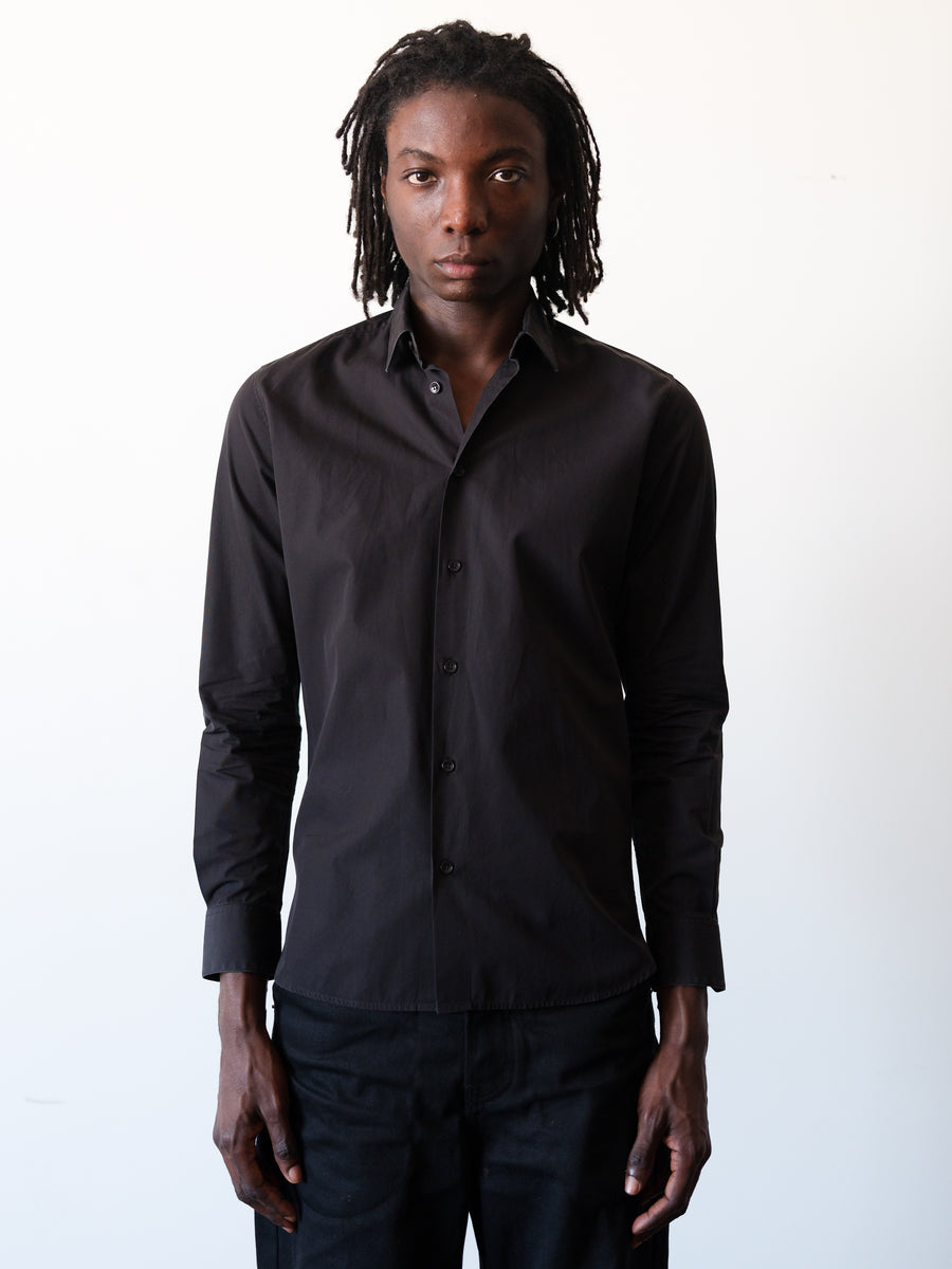 2010s Saint Laurent Paris Black Dress Shirt