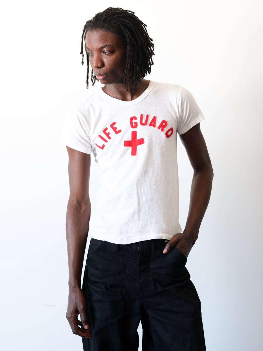 1950s Southern Lifeguard Felt Letter Tee