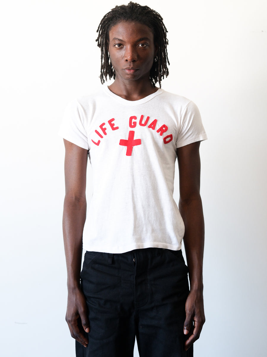 1950s Southern Lifeguard Felt Letter Tee