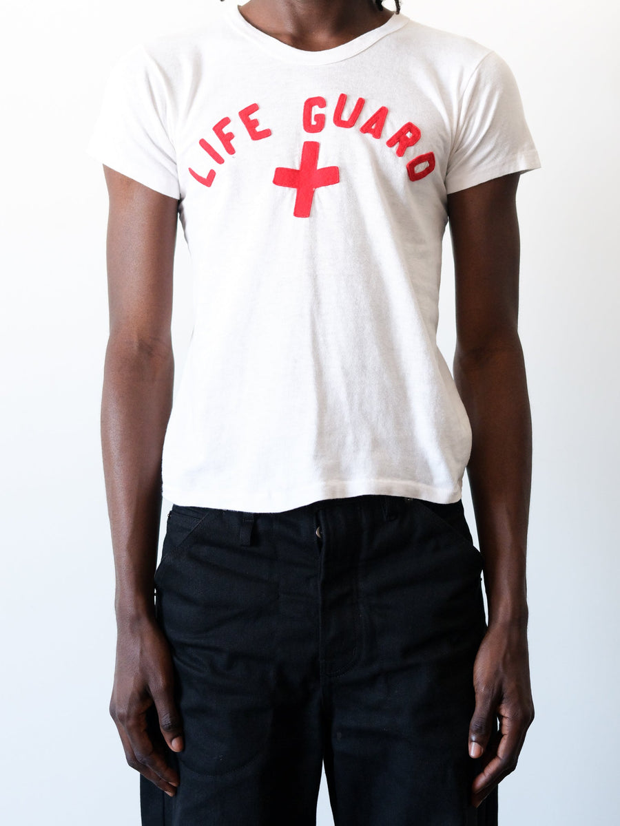 1950s Southern Lifeguard Felt Letter Tee
