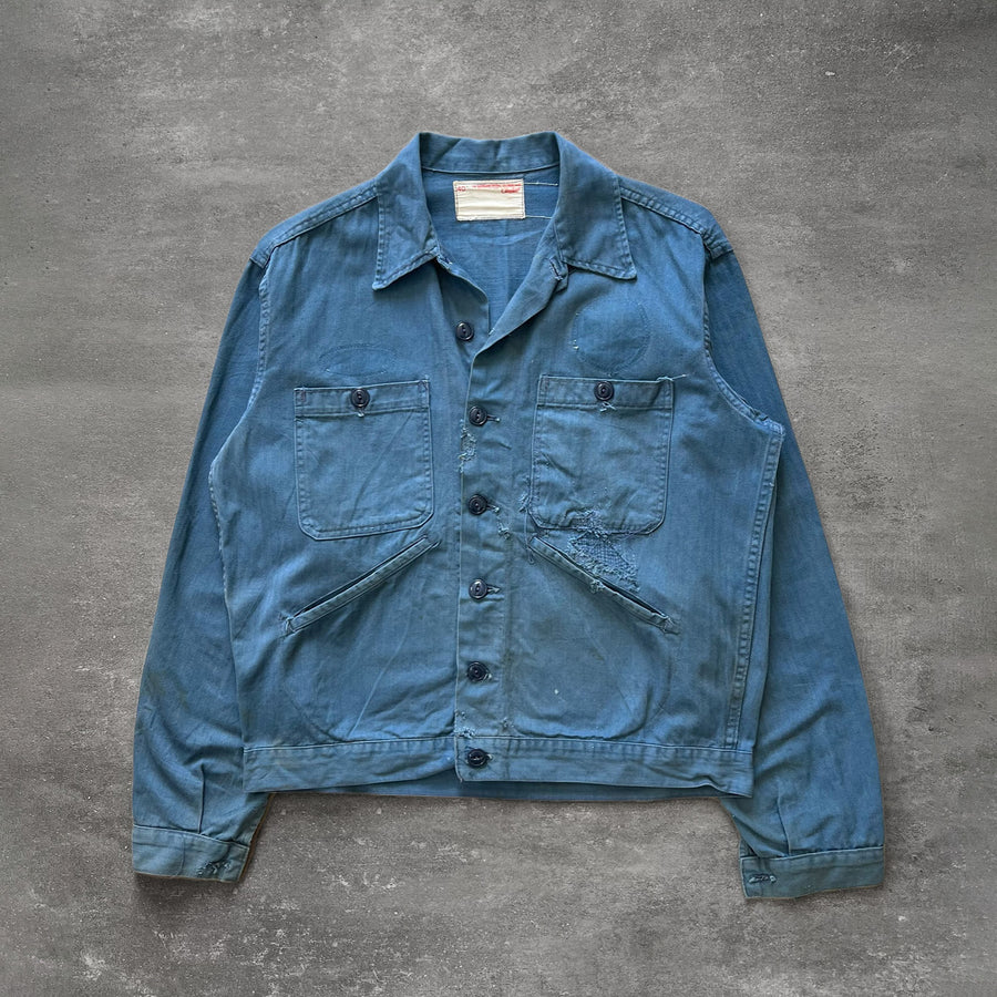 1950s HBT Faded Blue Uniform Jacket