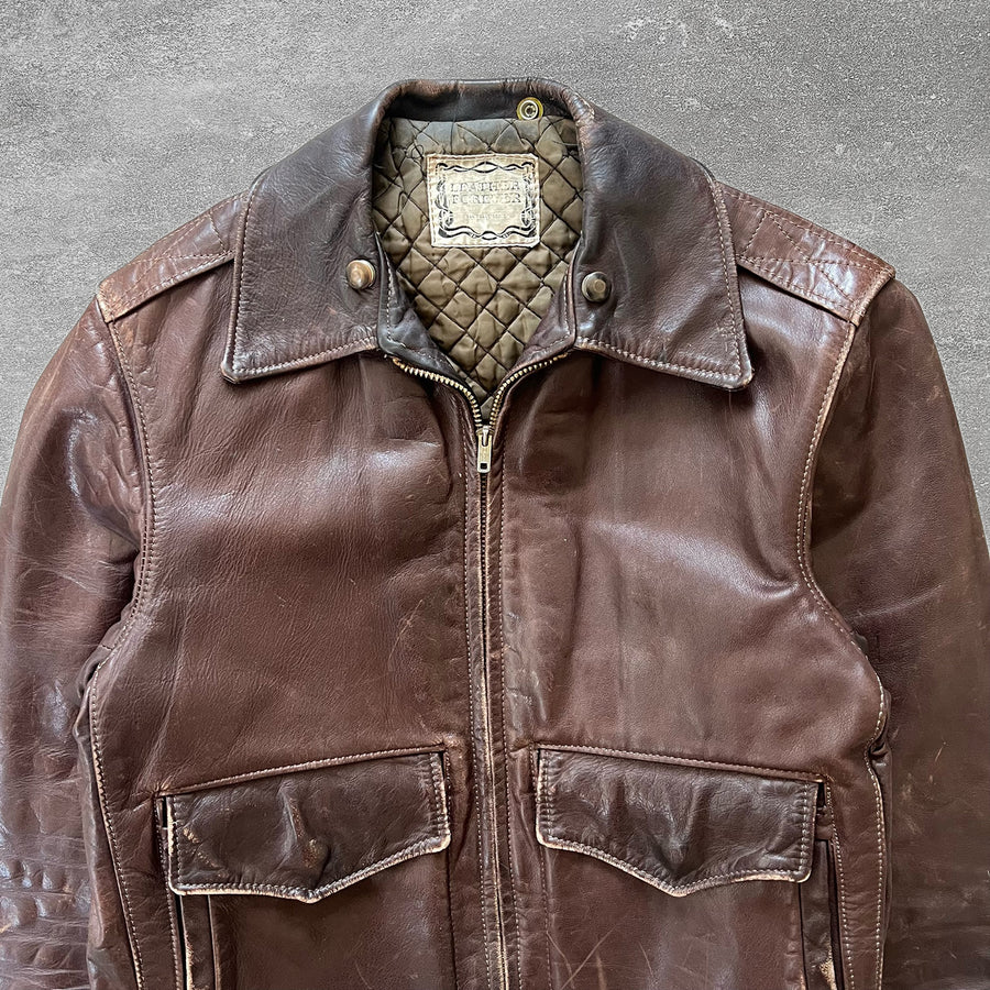 1960s Leather Forever A2 Jacket