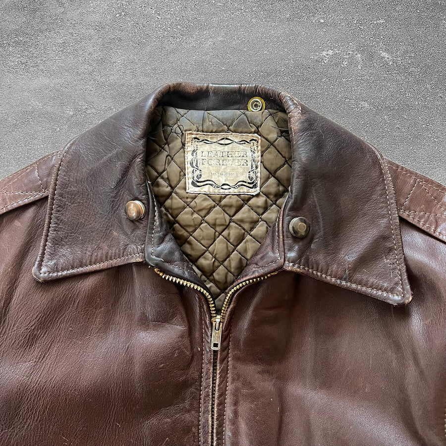 1960s Leather Forever A2 Jacket