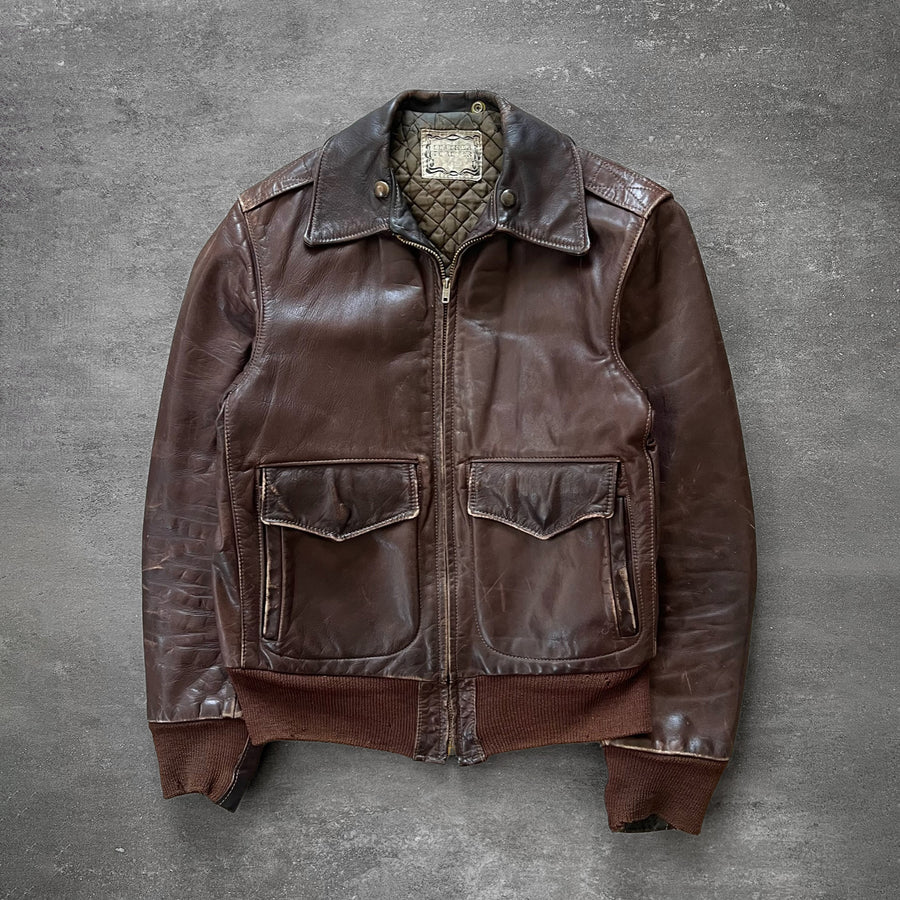 1960s Leather Forever A2 Jacket