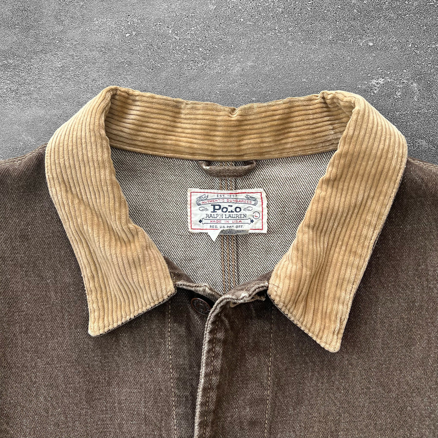 1990s Polo Ralph Lauren Brown Denim Jacket