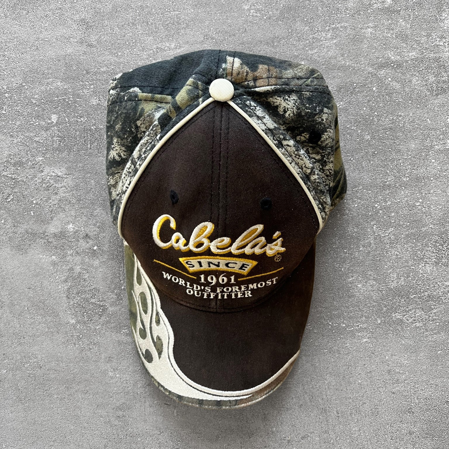 2000s Cabela's Camo Flame Cap – Ametora