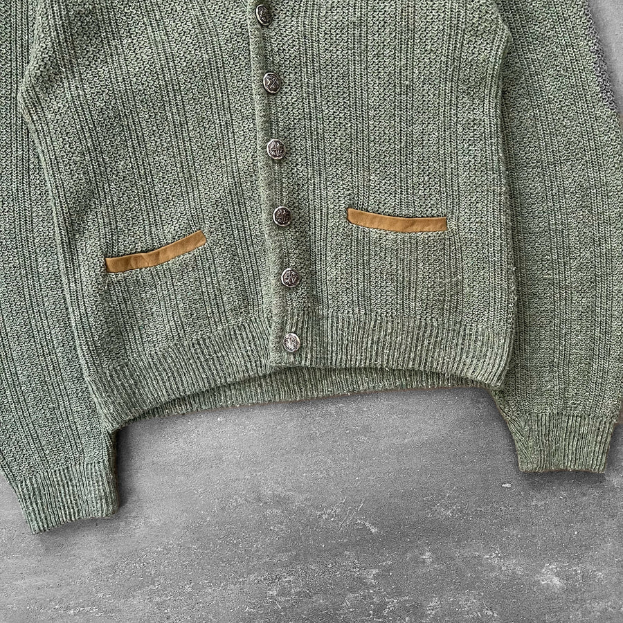 1960s Sage Green Cardigan