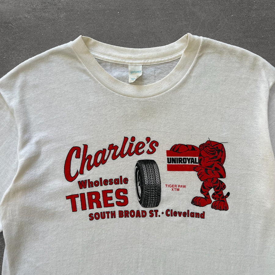 1970s Charlie's Wholesale Tires Tee