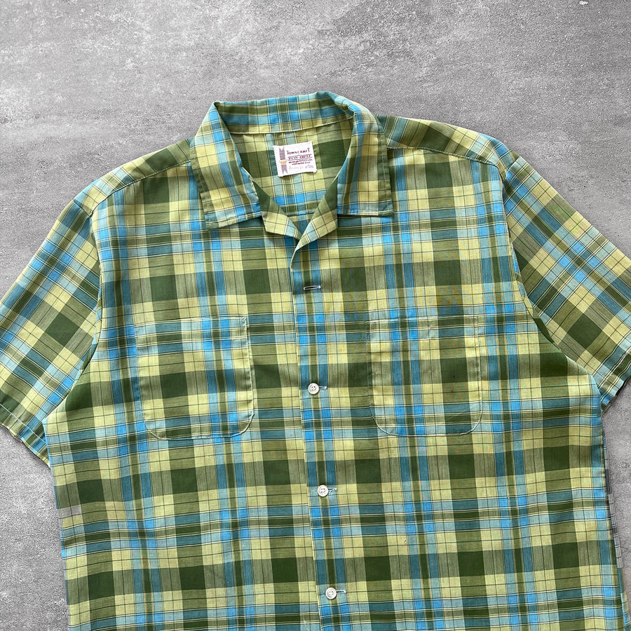 1960s Penney's Plaid Two Pocket Shirt