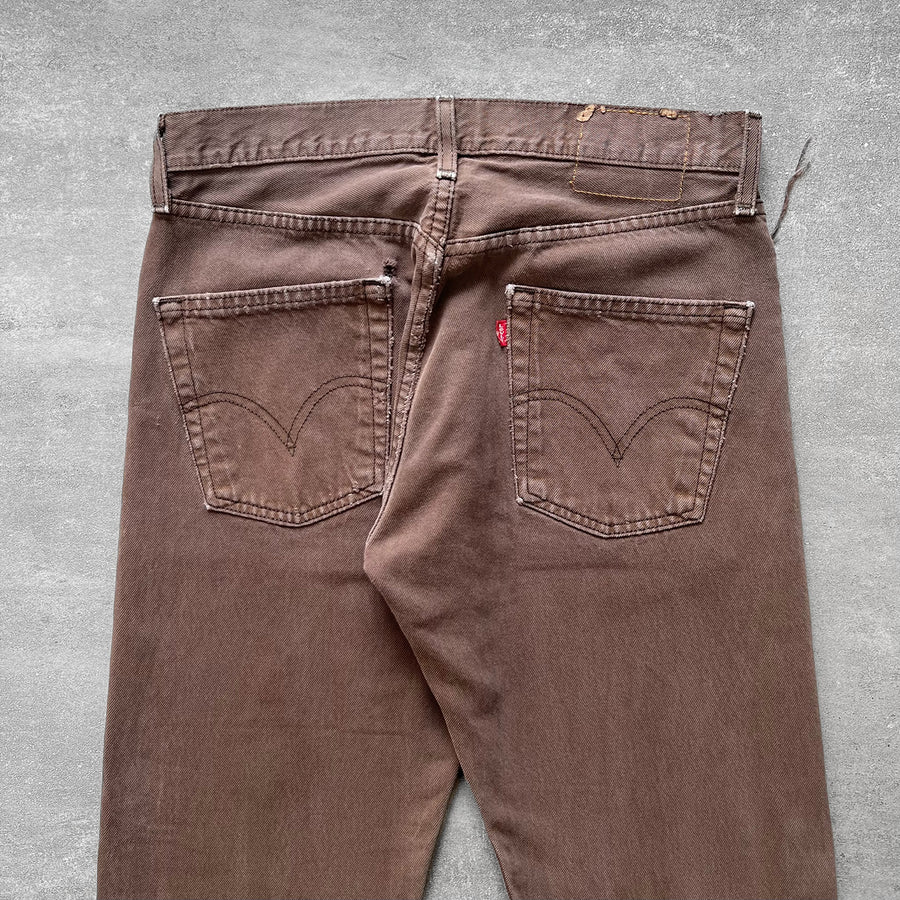 2000s Levi's 501 Jeans Faded Brown 31