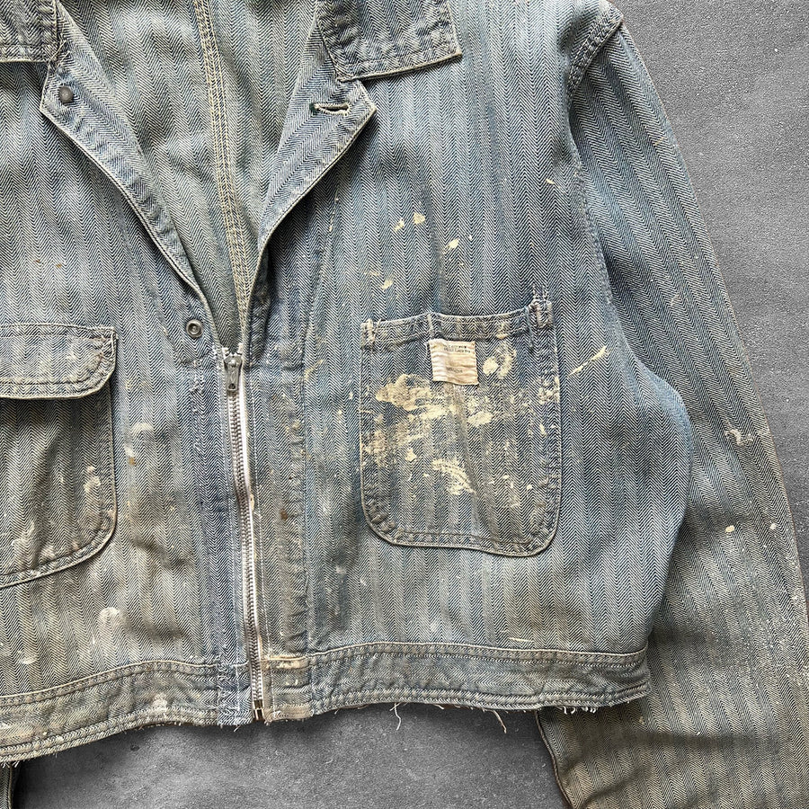 1970s Big Mac HBT Cropped Work Jacket