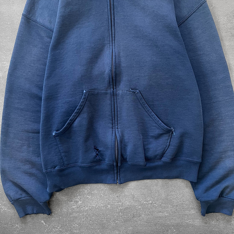 1990s Russell Sun Faded Zip Hoodie