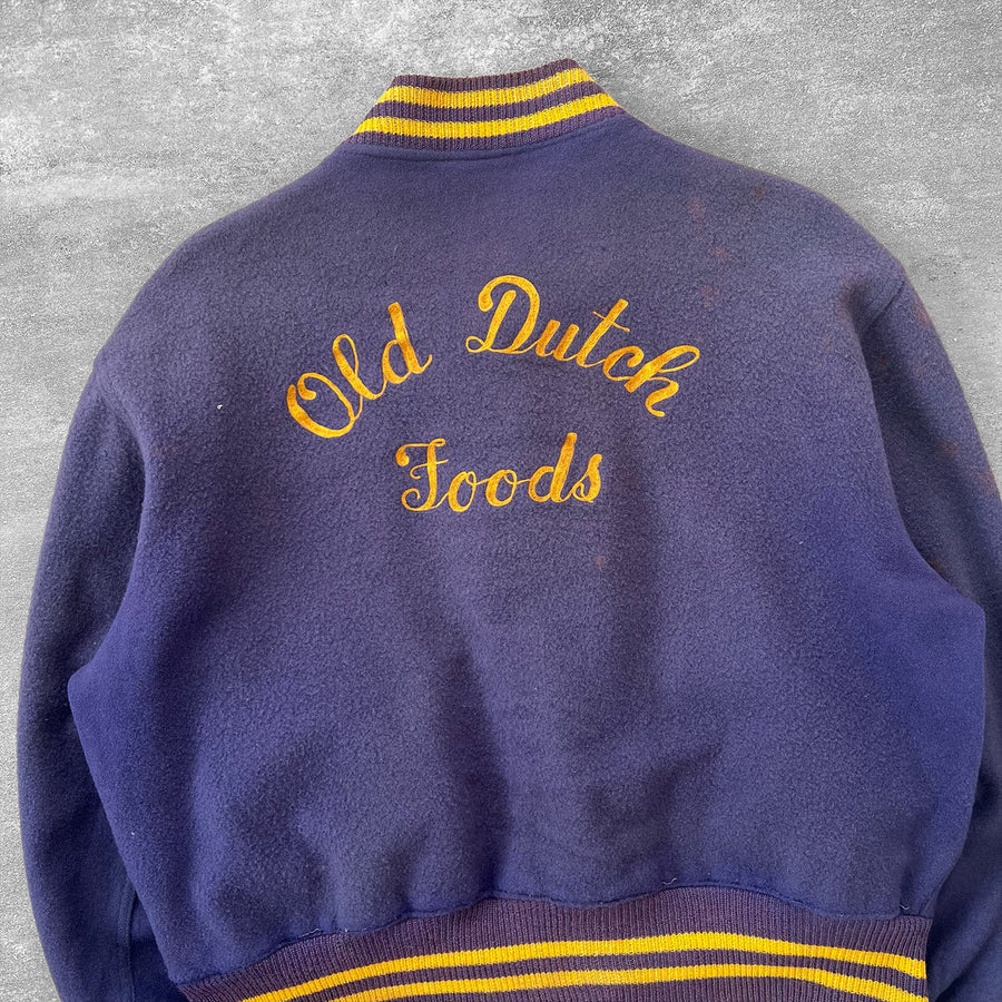 1950s Old Dutch Foods Varsity Jacket