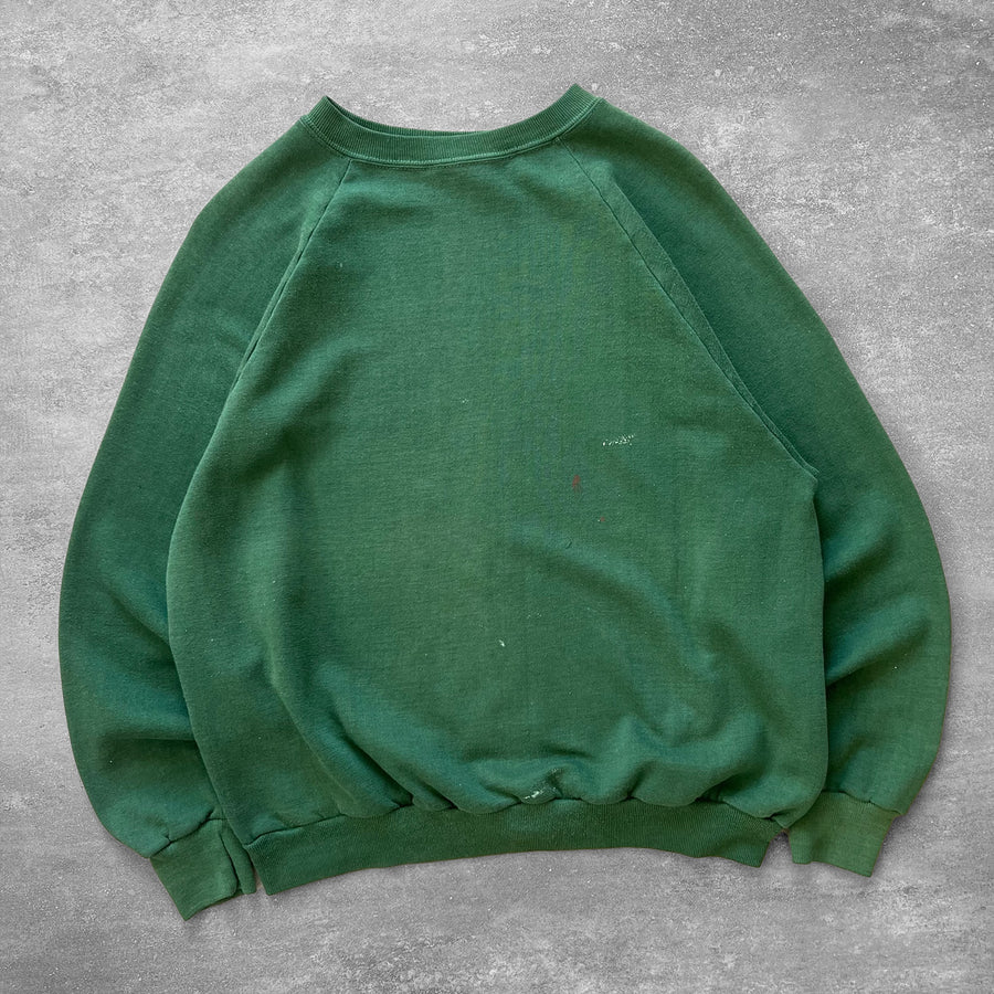 1970s Green Raglan Sweatshirt