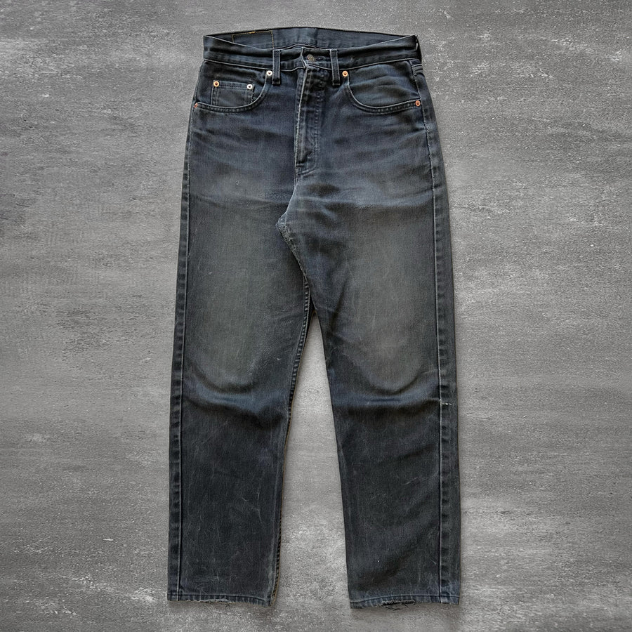 1990s Levi's Orange Tab 615 Jeans Faded Black 30
