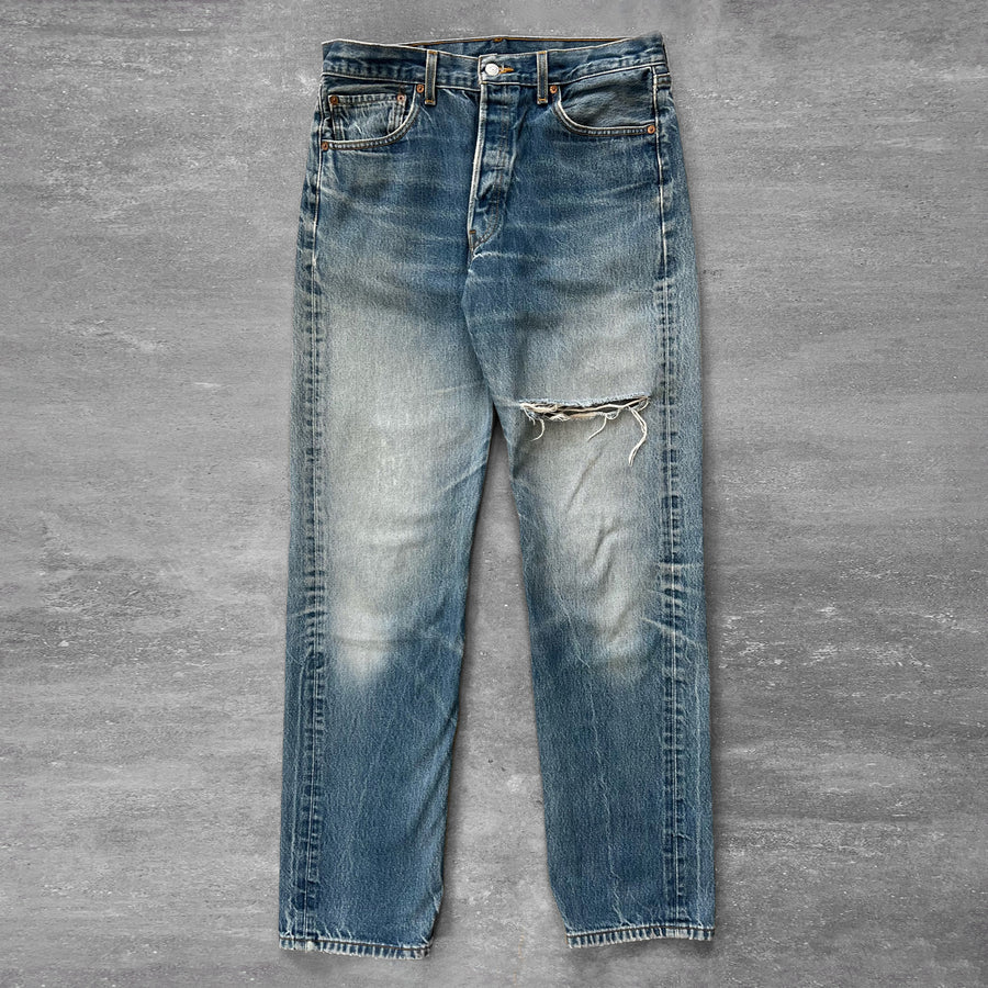 2000s Levi's 501 Jeans Distressed 33