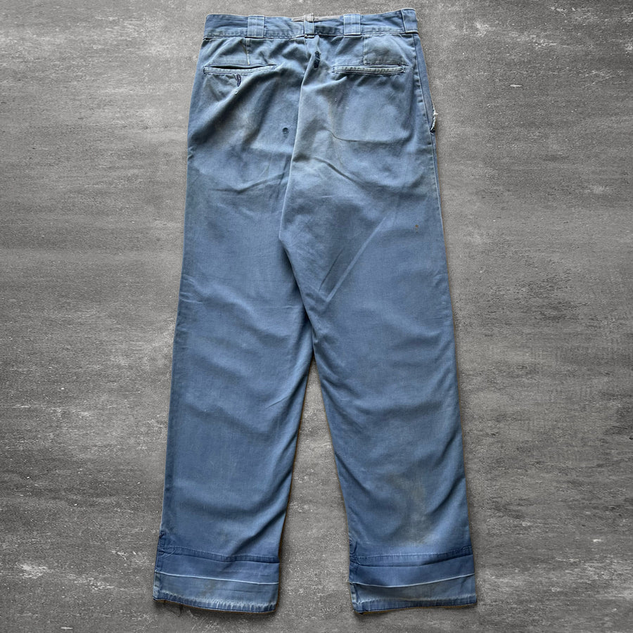 1950s Military Chinos Faded Light Blue 31
