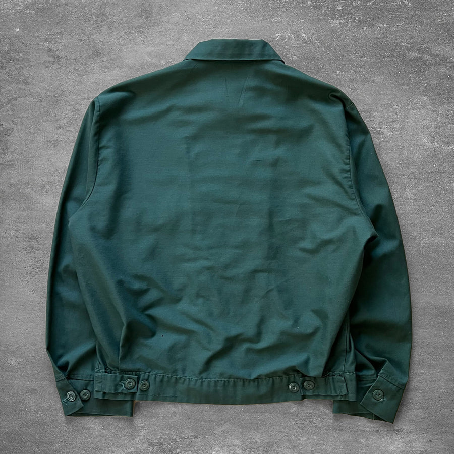 1970s Work Wear Green Work Jacket
