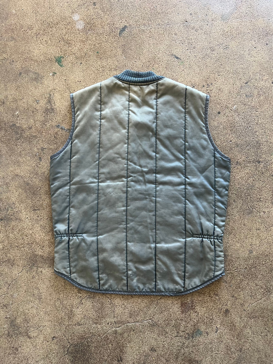 1980s Faded Blue Work Vest
