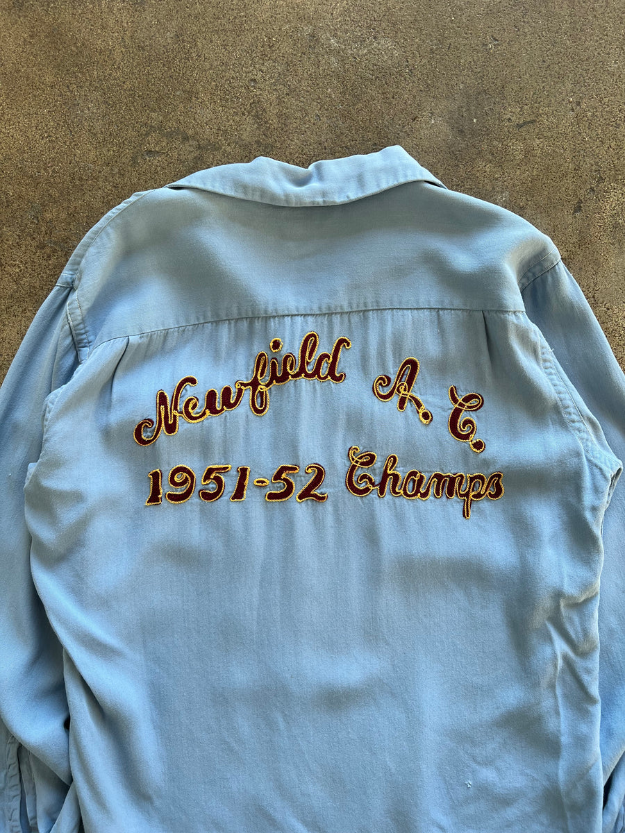 1952 Waverly Sportswear Newfield Champs Double Chainstitch Shirt