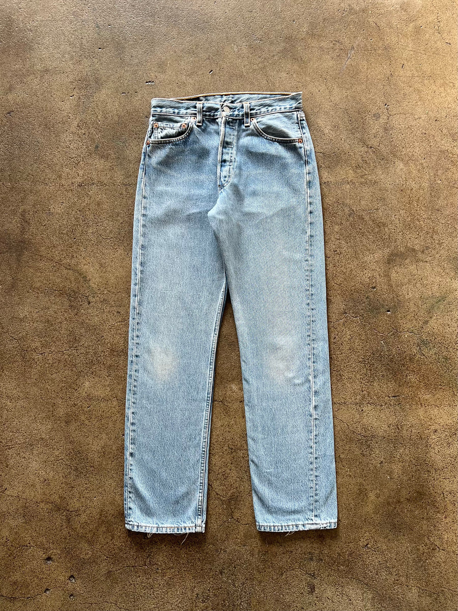 1990s Levi's 501 Faded Blue Jeans 27