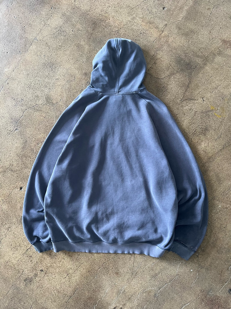 2000s Nike Faded Blue Distressed Hoodie