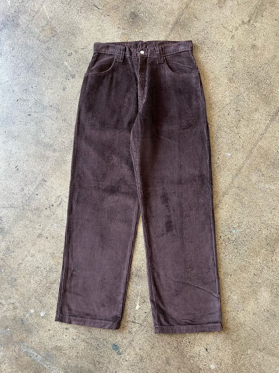 1990s Hi Cutline Baggy Cords Brown 30