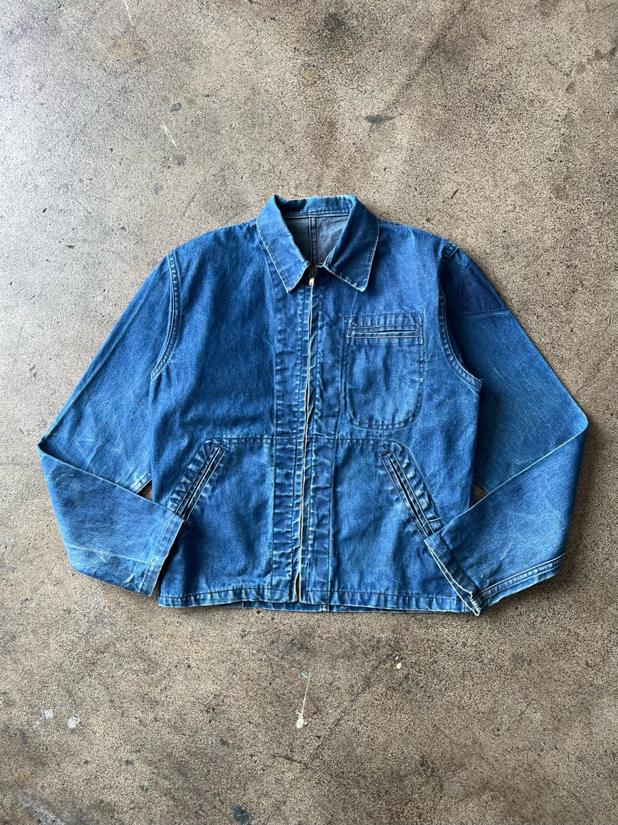 1950s Navy Denim Jacket