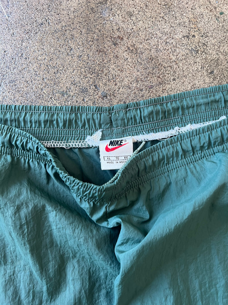 1990s Nike Green Nylon Shorts 5