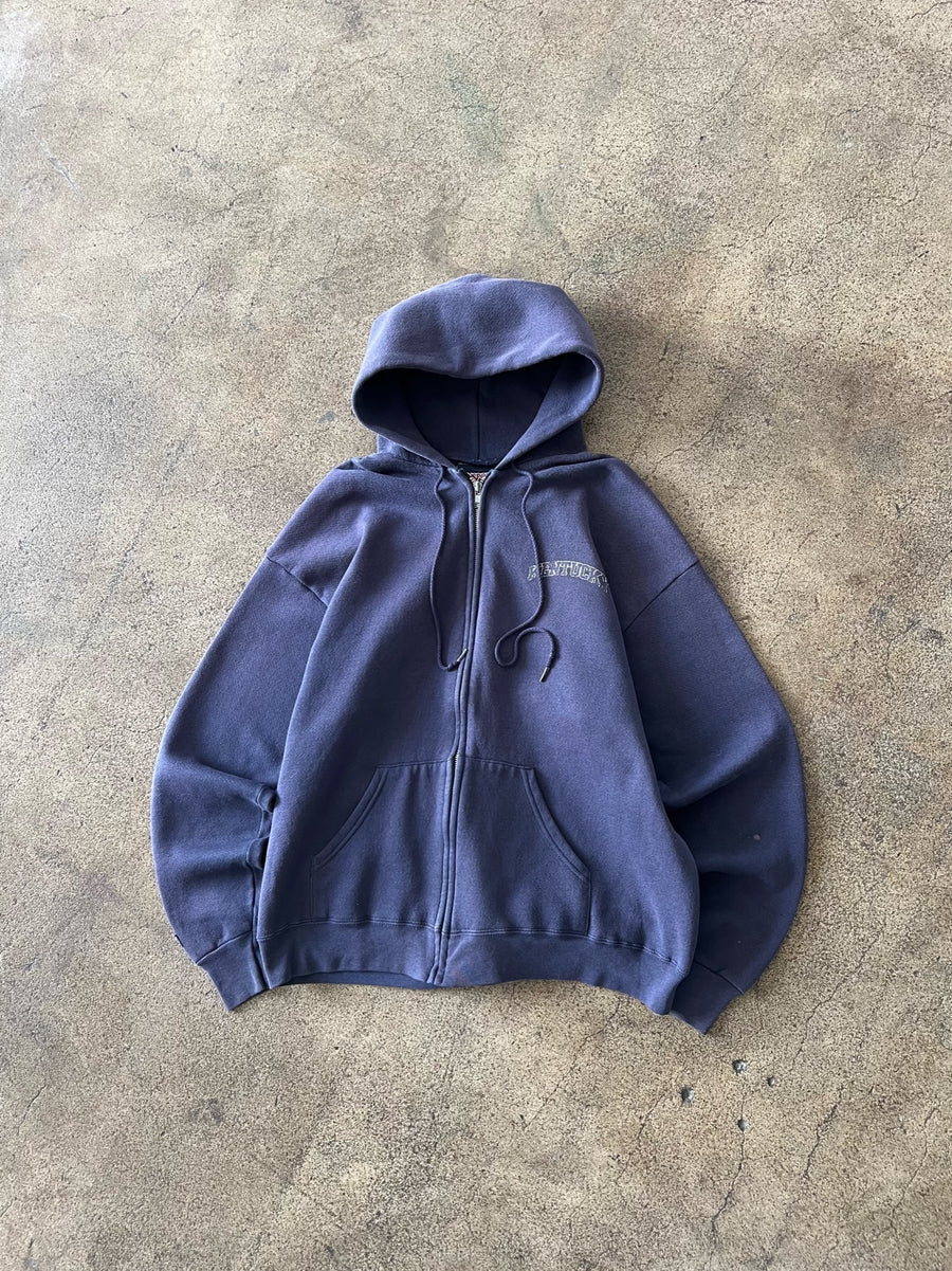 1990s Faded Blue Kentucky Zip Hoodie