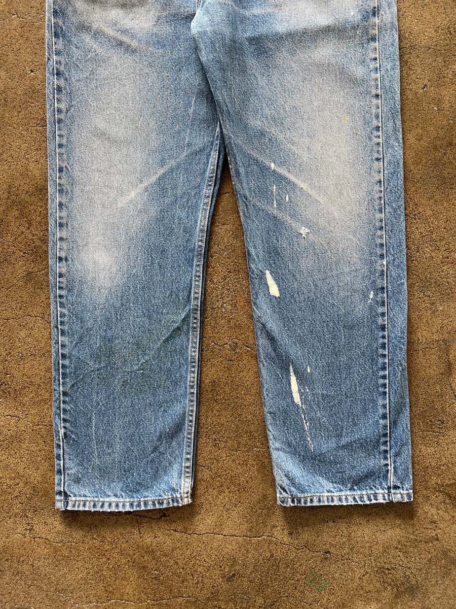 1990s Levi's 505 Faded Blue Jeans 35