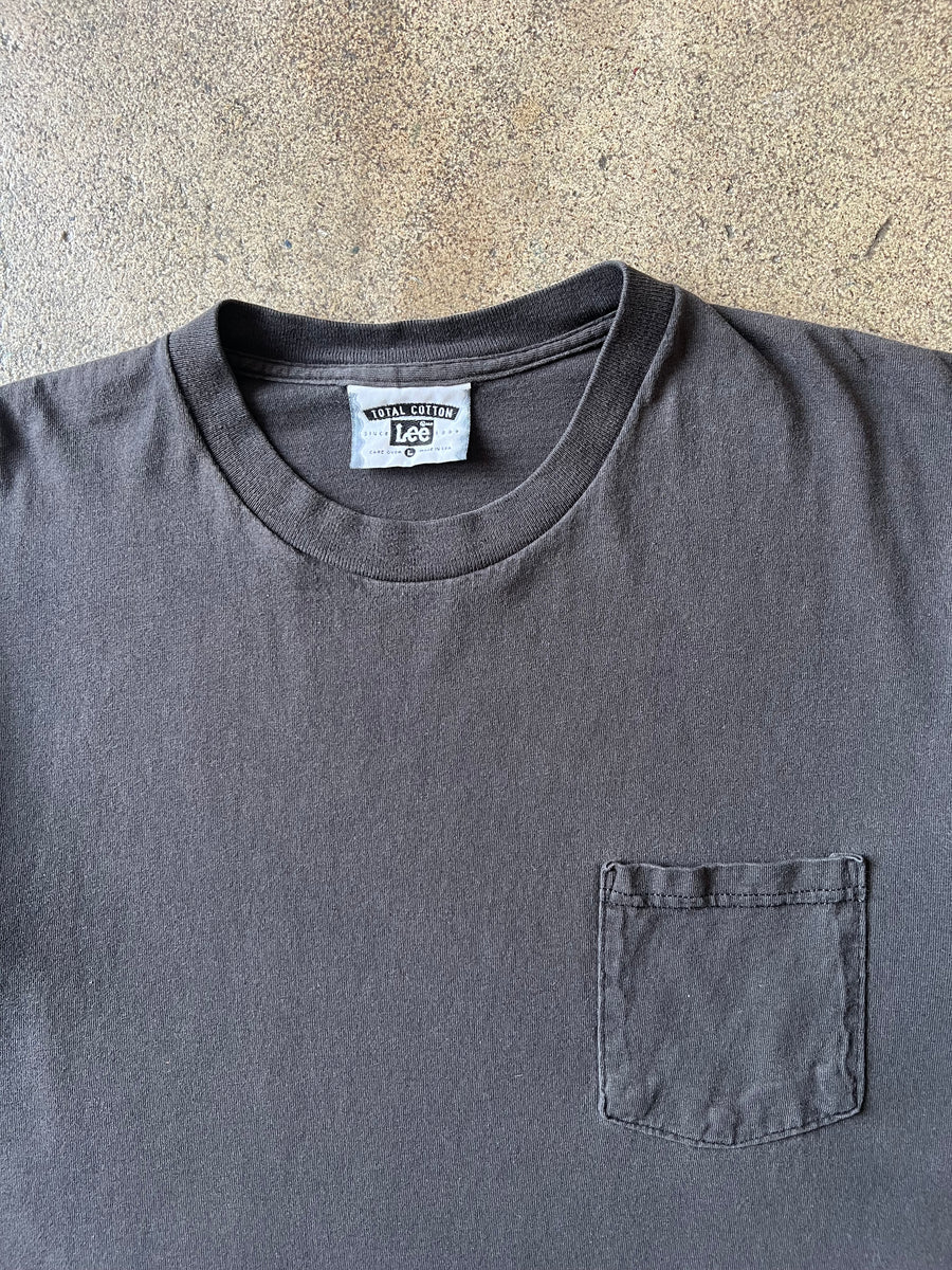 1990s Lee Faded Black Pocket Tee