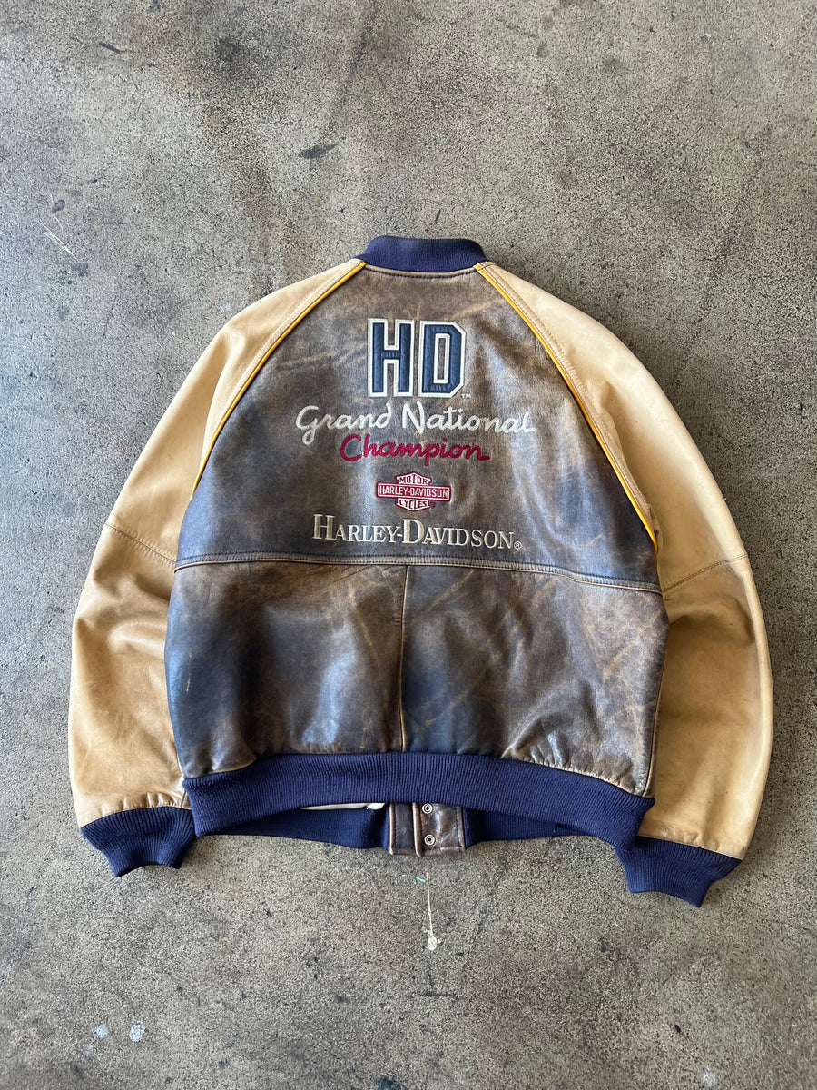 1990s Harley Davidson Leather Bomber Jacket – Ametora