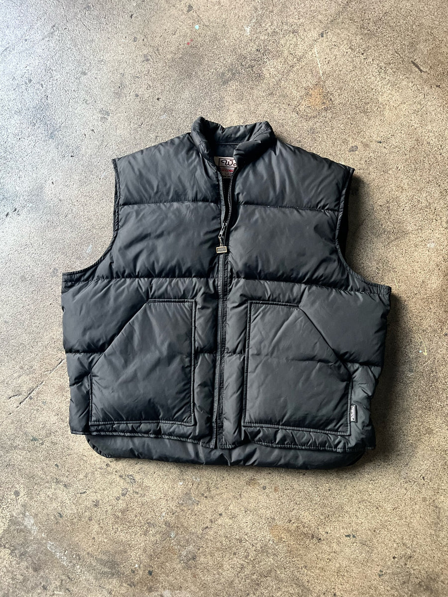 1990s Walls Black Puffer Vest Jacket