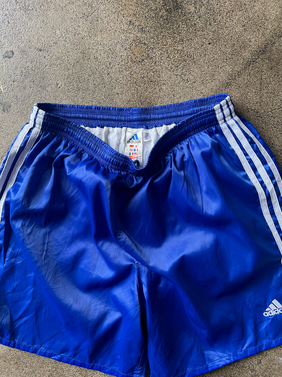 2000s Adidas Blue Soccer Shorts