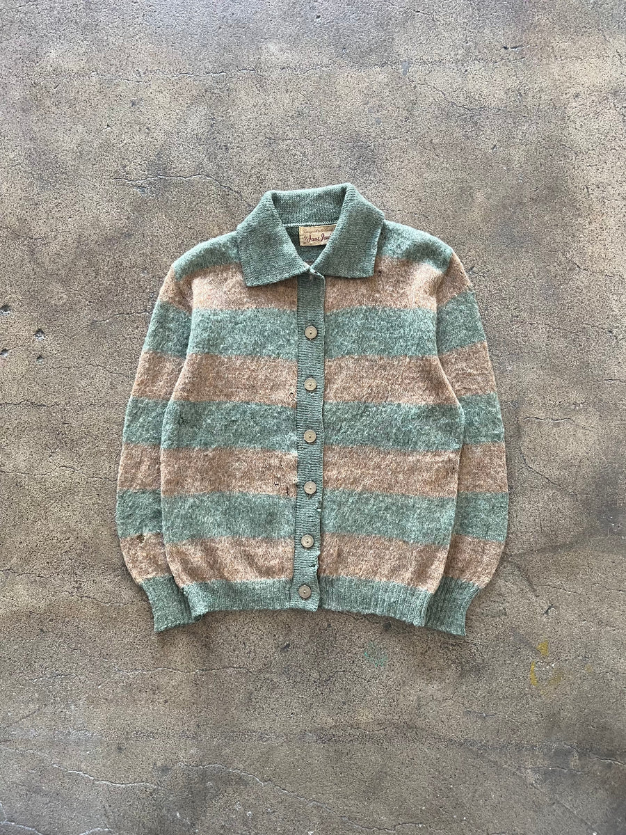 1960s Mohair Collared Cardigan Sweater