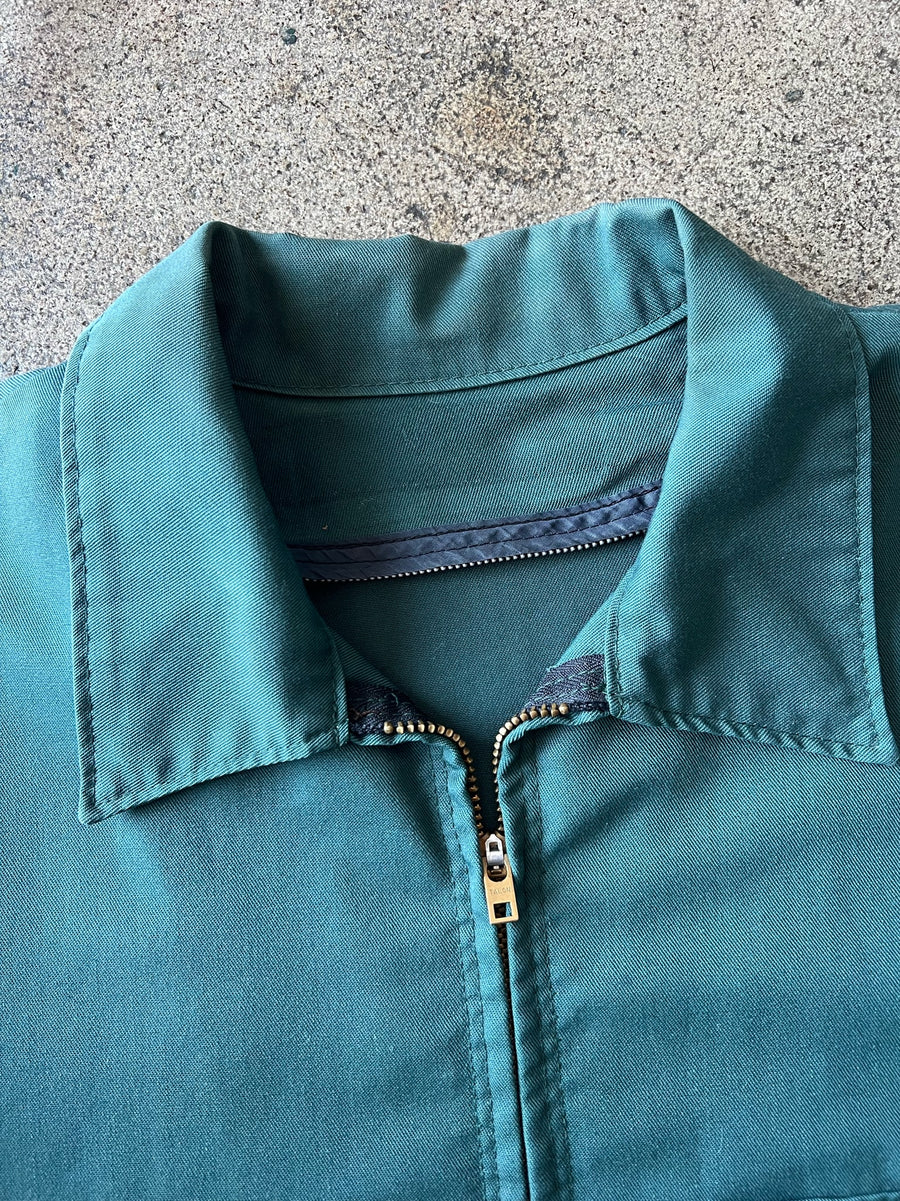 1980s Green Two Pocket Light Work Jacket