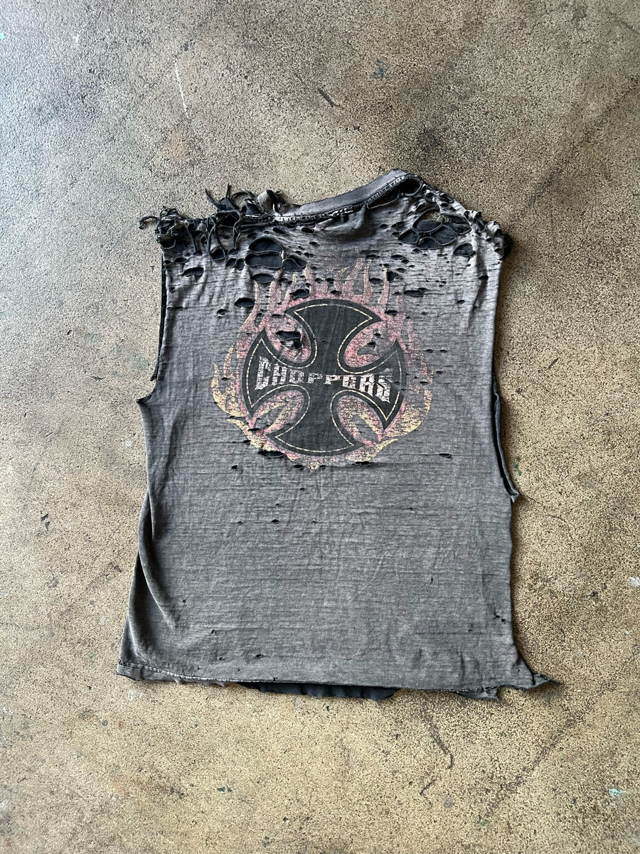 2000s Choppers Tank Thrashed + Faded