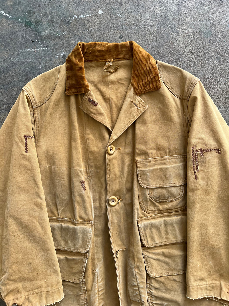 1950s Sears Tan Hunting Jacket Repairs