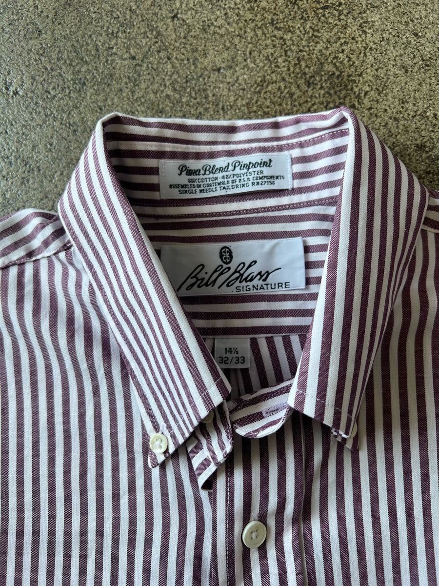 1990s Red Stripe Oxford Pima Shirt