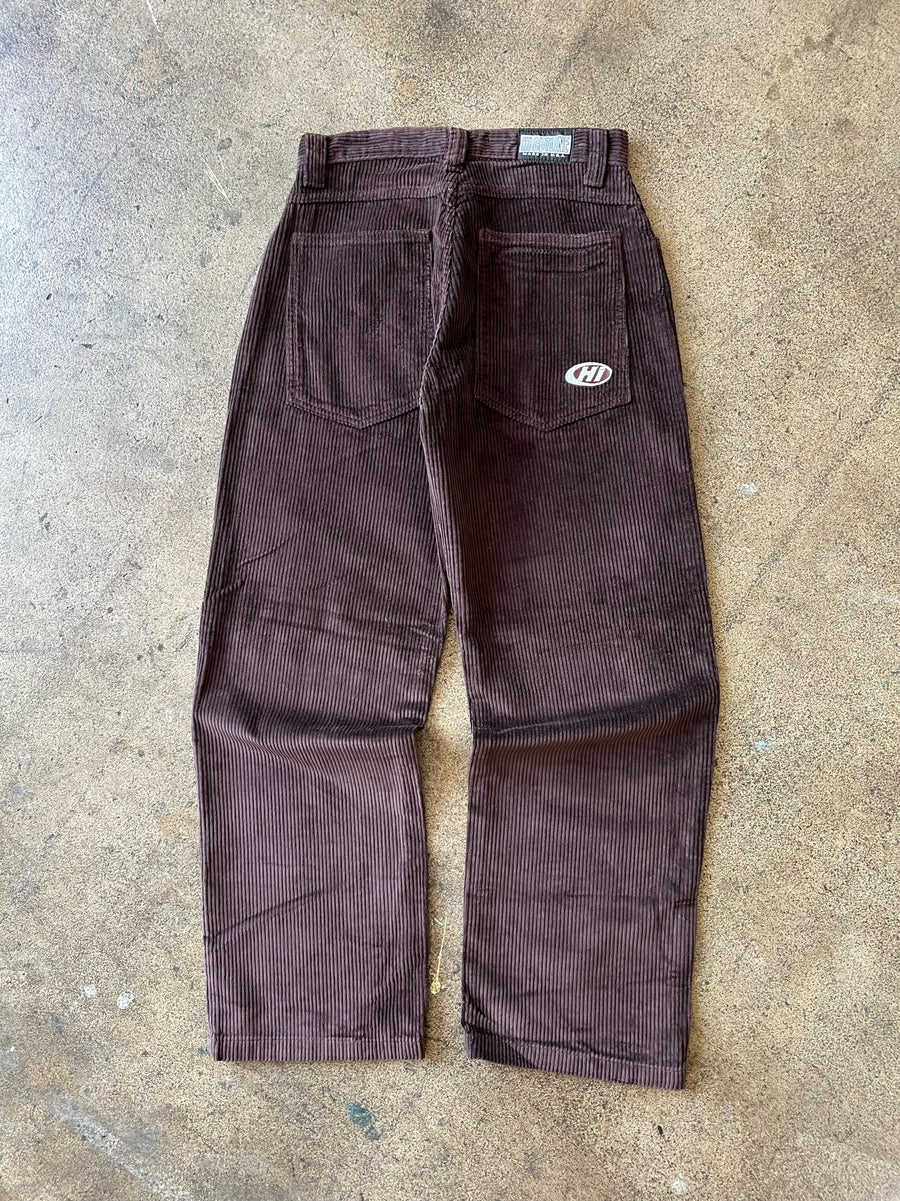 1990s Hi Cutline Baggy Cords Brown 30