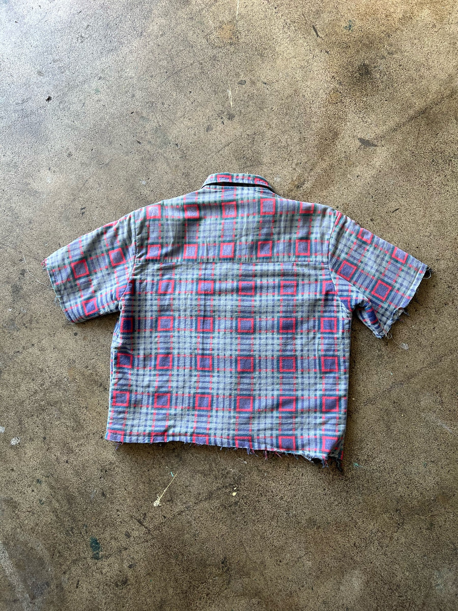 1980s Cropped + Chopped Geometric Shirt