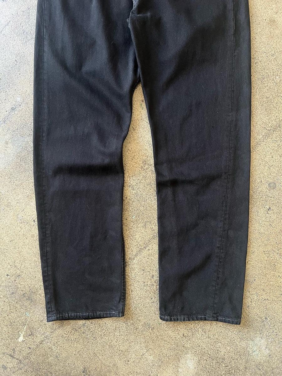 1990s Levi's 501 Over Dyed Black Jeans 35