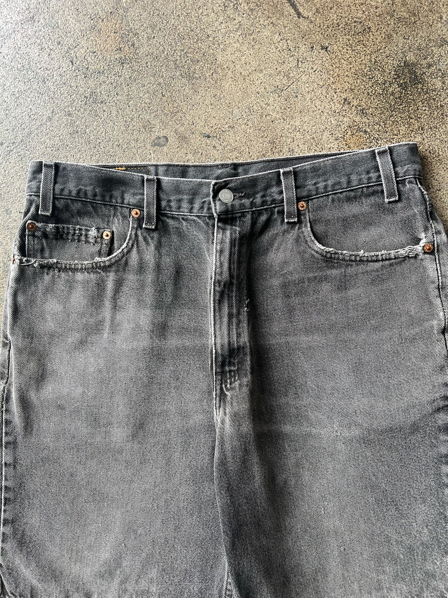 1990s Levi's 550 Faded Black Jorts 35