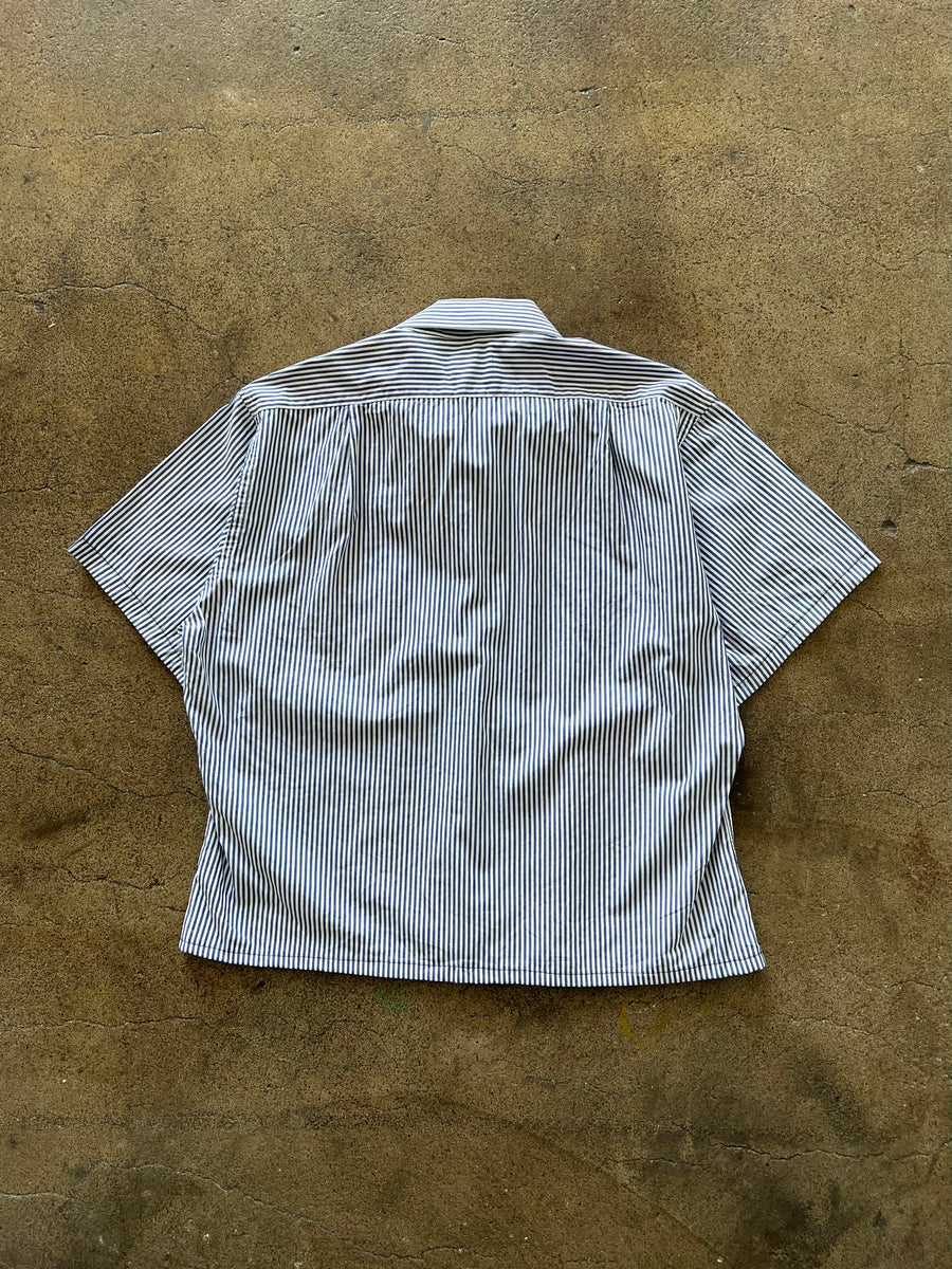 1980s Izod Cropped Dress Shirt