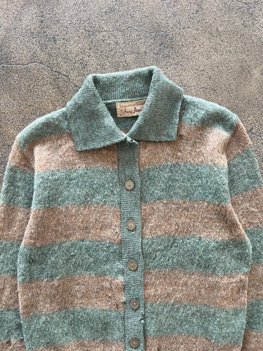 1960s Mohair Collared Cardigan Sweater