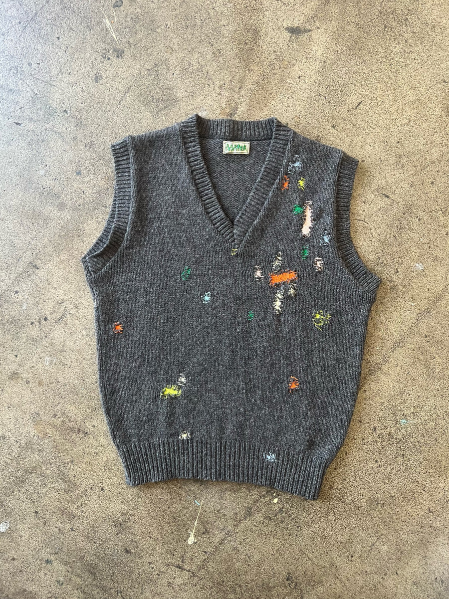 1990s LL Bean Repaired Sweater Vest