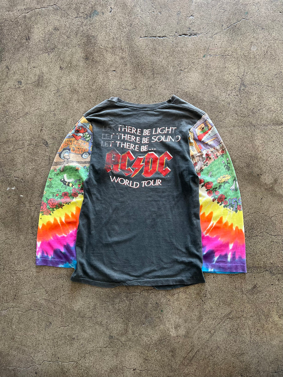 1990s ACDC x Grateful Dead Reworked Long Sleeve