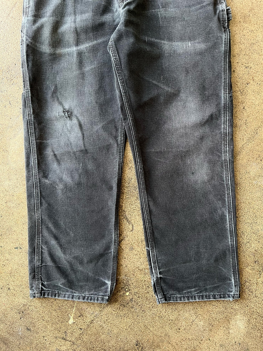 2000s Carhartt Faded Black Work Pants 31