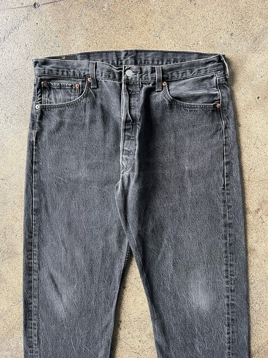 1990s Levi's 501 Faded Black Jeans 36